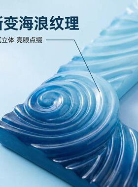 4只立体虎鲸蓝色海浪浮雕相框