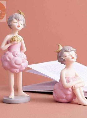 好货轻奢高端摆件云端翩翩少女心工艺品家居饰品创意简约现代客厅