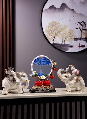 采购产品流沙绘画装饰品，大象，一切顺利，柿子乔迁礼物，搬家礼