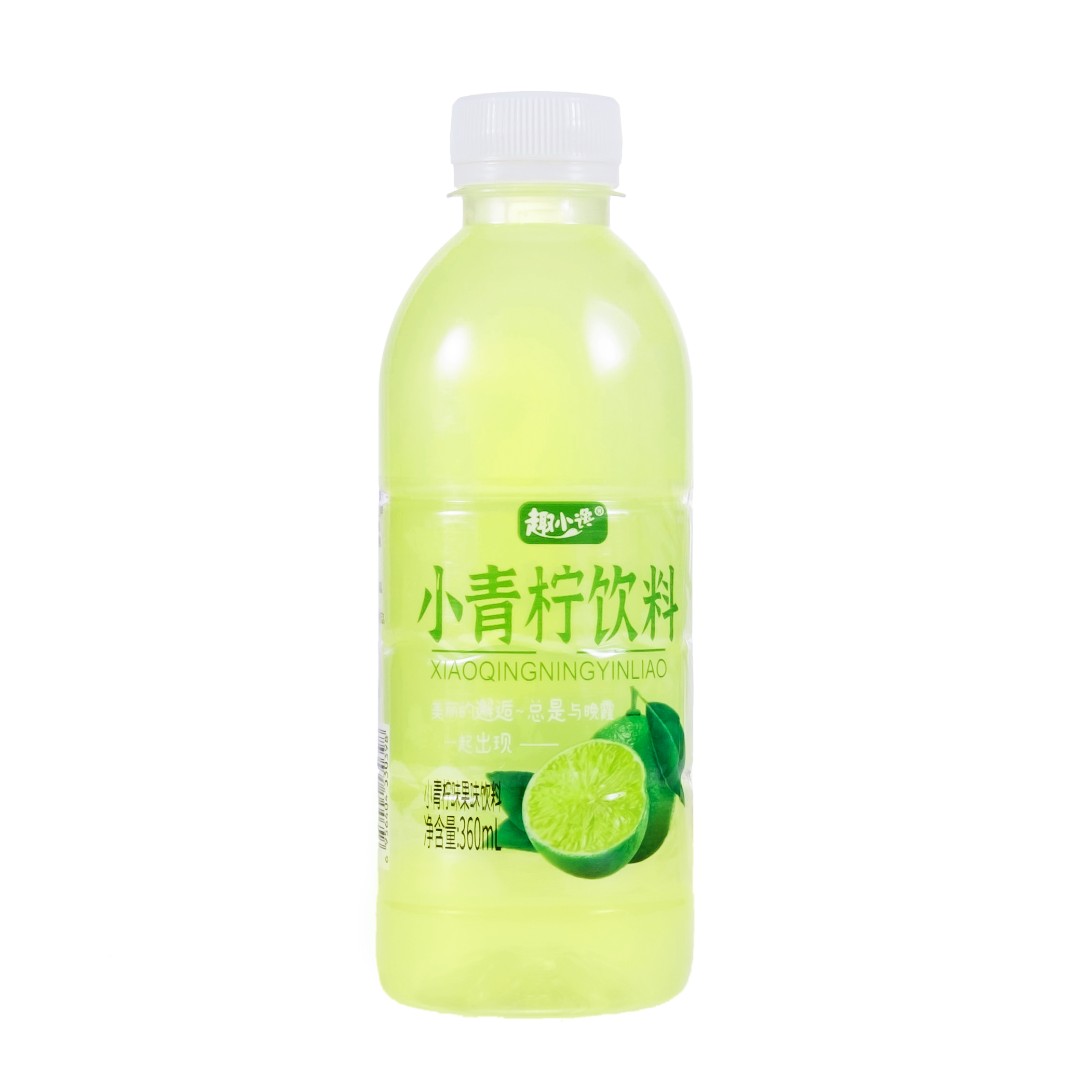 网红小青柠汁饮料整箱360ml*24瓶0脂柠檬味果汁夏日饮品爆款特价-图0