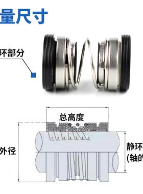 机械密封208系列合金对合金氟胶管道泵配件齐全整套防漏双端面