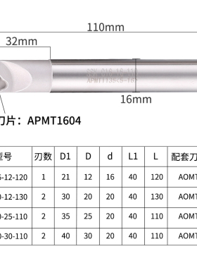 数控倒角刀杆内孔倒角刀45度90机夹加工中心正反双面cnc反向倒角