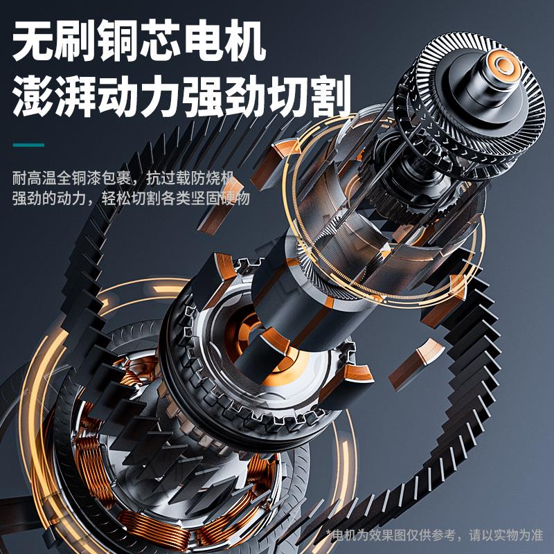 伯尔特无刷数显锂电角磨机充电式抛光大功率切割机电动磨光机打磨 - 图0