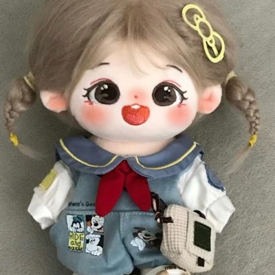 粟莉SP版20cm棉花娃娃可换娃衣毛绒公仔孩子学习奖励送女朋友礼物