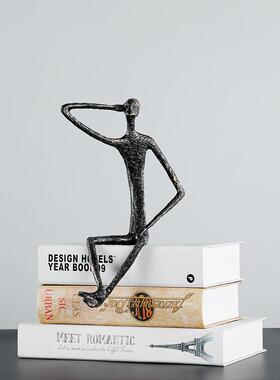 北欧现代艺术简约人物雕塑摆件样板房售楼处酒店装饰品家居工艺品