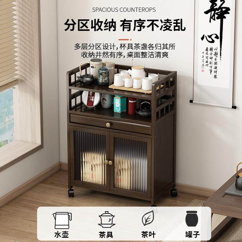 置物架带轮子可推拉茶几家用移动小推车多层收纳小户型多功能茶柜,淘宝优惠券,粉丝福利购,淘宝优惠卷
