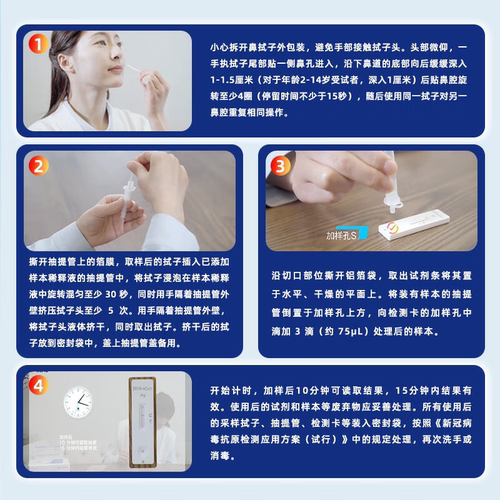 为正新冠抗原快速检测试剂盒测试试纸核酸自测新型冠状病毒正品 - 图2