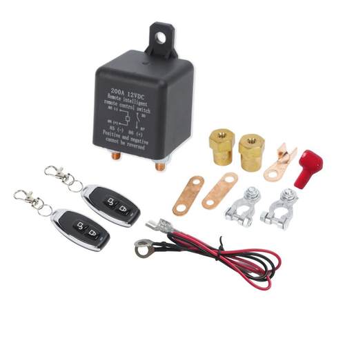 200A汽车遥控断电器12V24V汽车电瓶断电开关汽车电瓶节能开关 - 图3