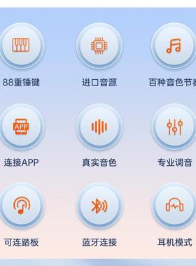 贝多辰88重锤键电钢琴成人儿童电子琴初学者入门家用专业十级用琴