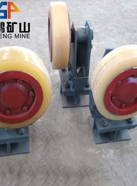 L25滚轮罐耳用于矿山提升容器的导向缓冲罐道轮型号规格齐全