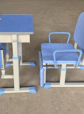 中小学生午休折叠桌椅可升降学校课桌椅教室可平躺午睡桌椅厂桌子