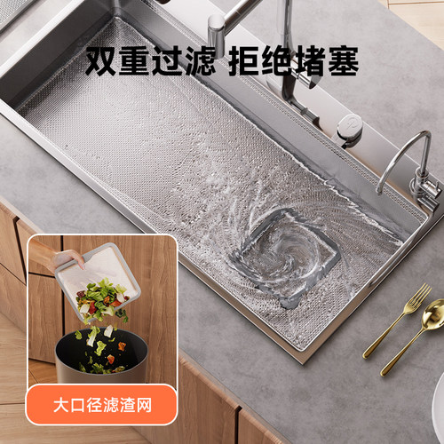 unaxi-x68pro纳米大单槽加厚洗碗机替换304不锈钢洗菜盆原色水槽 - 图3