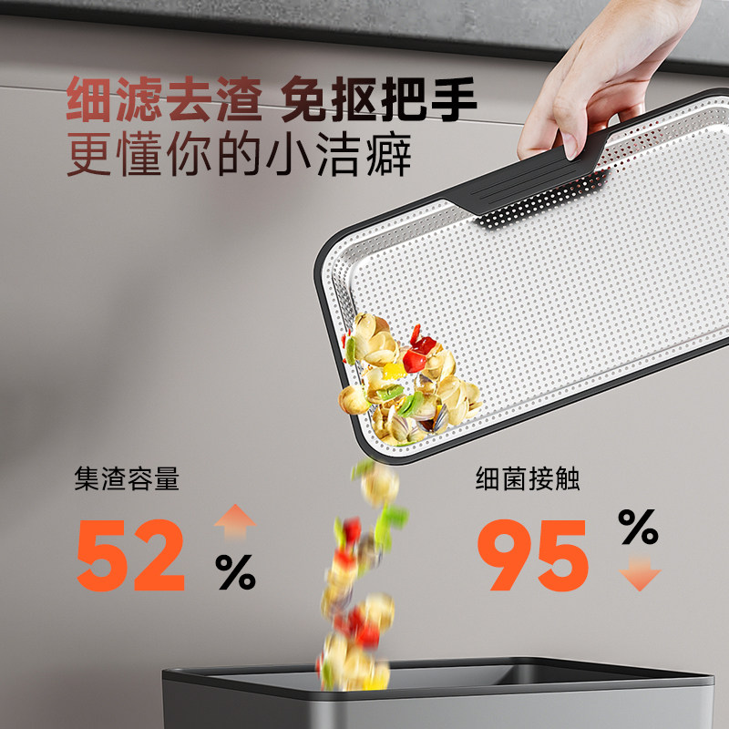 unaxi-X65pro新品大单槽304不锈钢水槽厨房洗碗槽原色水池洗菜盆 - 图1