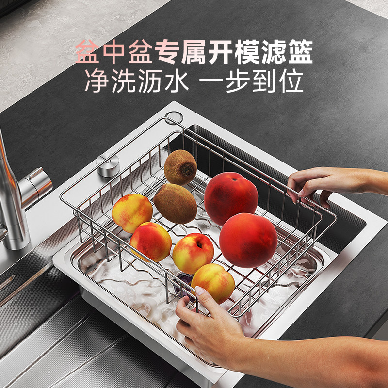 unaxi-X65pro新品大单槽304不锈钢水槽厨房洗碗槽原色水池洗菜盆 - 图0