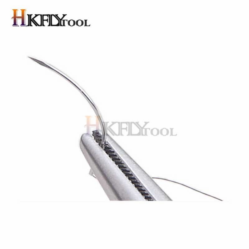 推荐Suture needle surgery tool nano-traceless angle needle e-图0