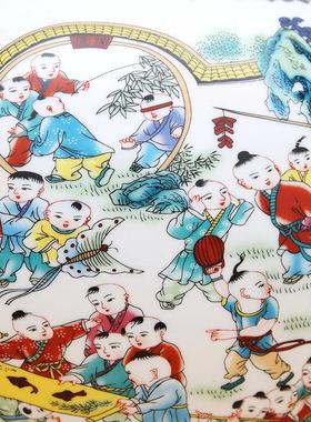 景德镇陶瓷器中式花瓶家用罐子工艺品客厅摆件角几玄关装饰品摆设