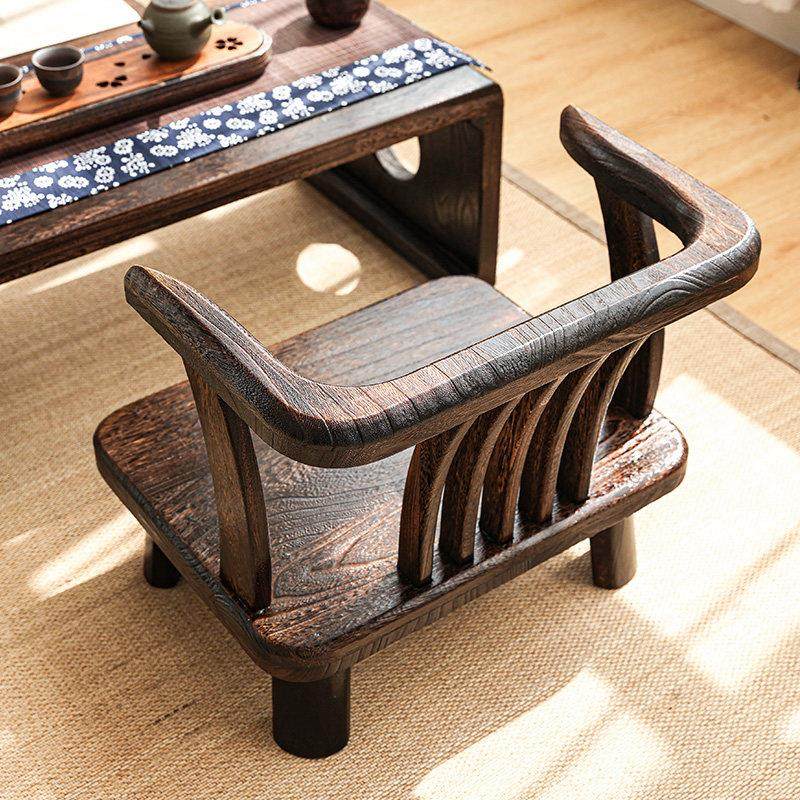实木矮脚靠背椅榻榻米座椅户外桌椅家用飘窗椅阳台休闲小椅子凳子,淘宝优惠券,粉丝福利购,淘宝优惠卷