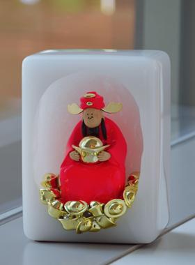 《闷声发财》小众创意礼品潮流艺术品雕塑财神桌面摆件男女礼物