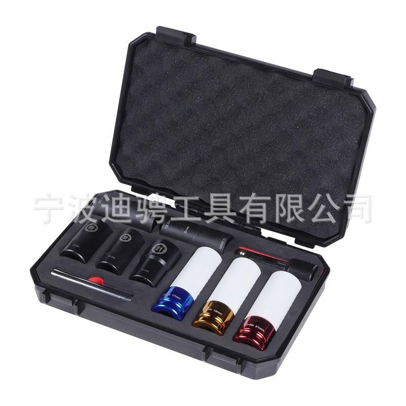 10PC1/2英寸驱动冲击轮螺母和扭转套筒组 - 图1