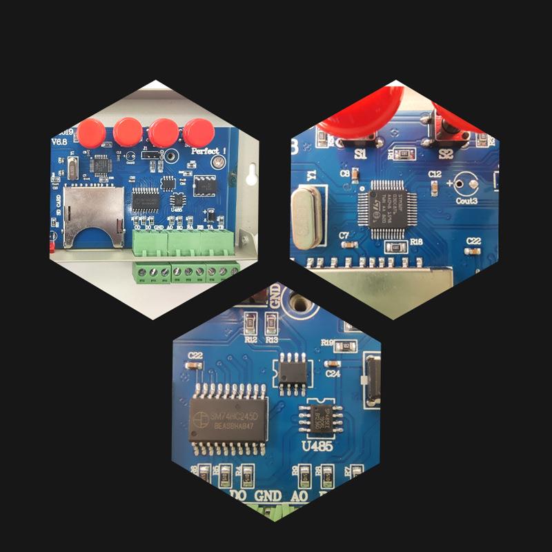 T-1000S控制器LED幻彩灯带控制器3.3V-24V通用可编程SD卡控制器 - 图0