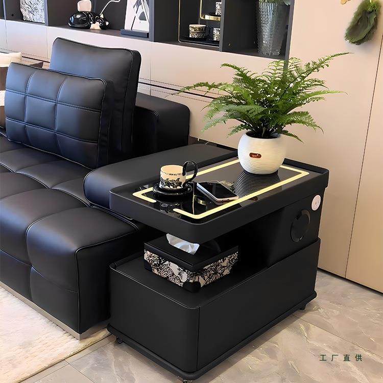 可移动茶几小户型现代简约边柜轻奢客厅意式极简新款沙发边几推车,淘宝优惠券,粉丝福利购,淘宝优惠卷