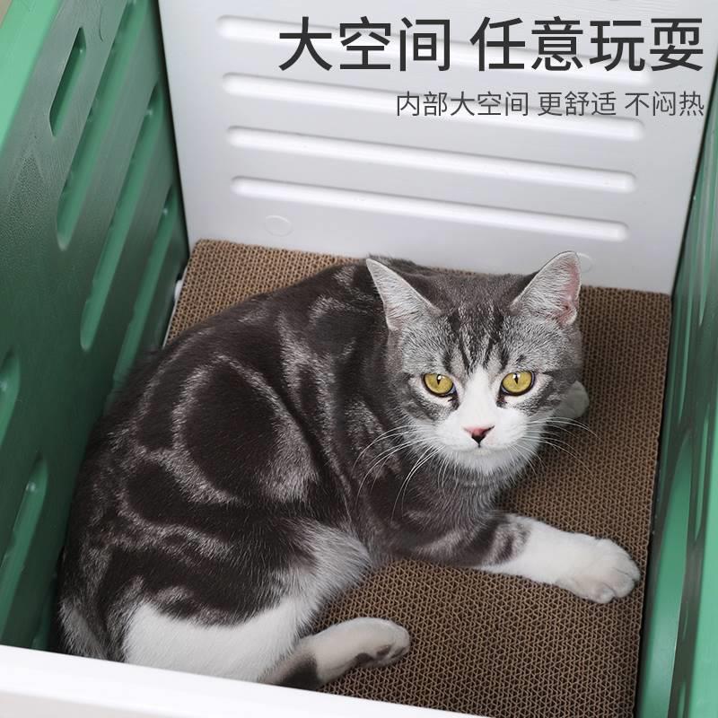 双层猫窝冬季保暖宠物猫咪窝可拆洗床头柜塑料四季通用猫抓板猫屋 - 图2