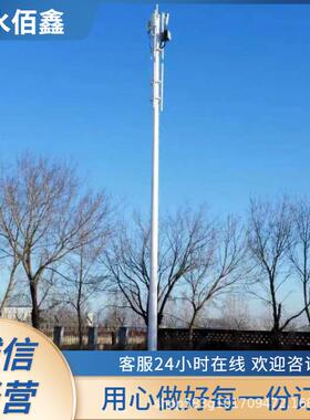 热镀锌钢结构独管塔单管通讯塔塔基站电信塔独管美化塔