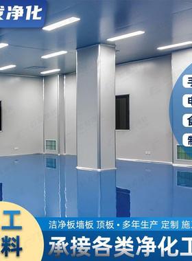 不老泡彩钢夹芯板洁净室隔断用隔热保温板防火阻燃真金板净化板