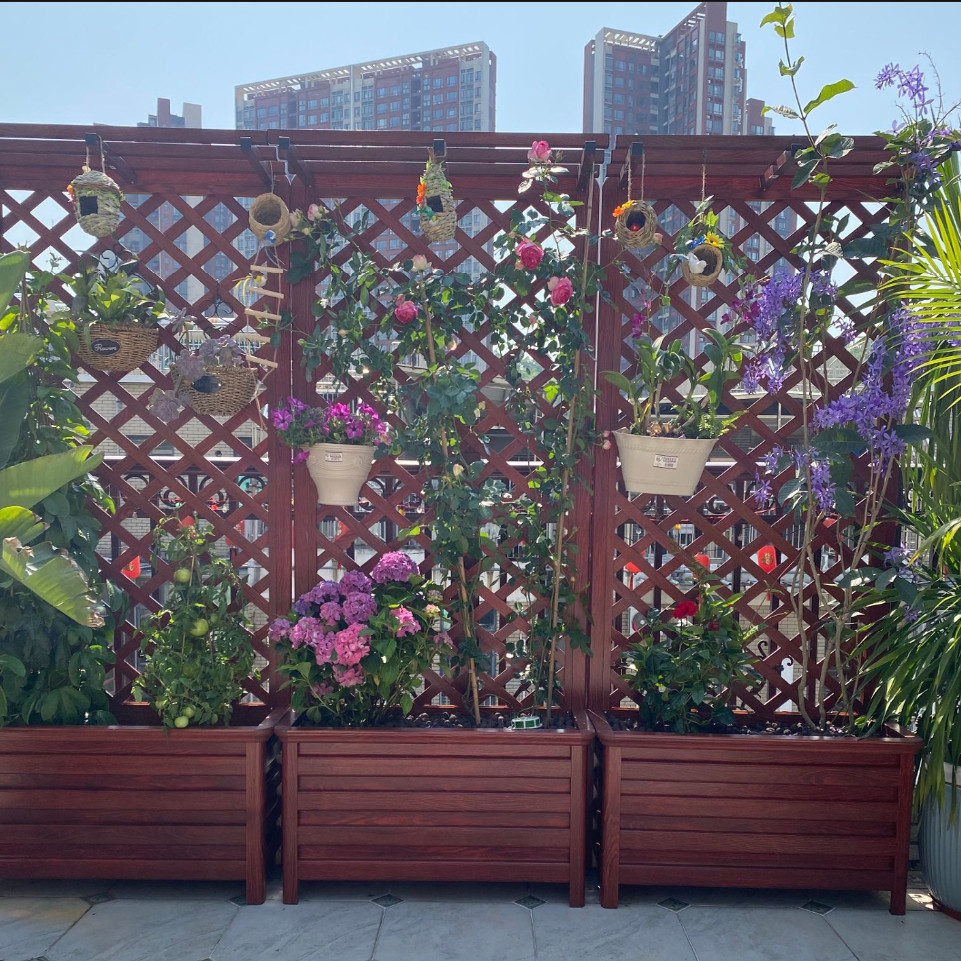 Aluminum alloy pergola outdoor garden flower box