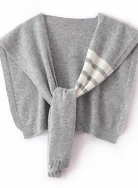 空调防吹披肩春夏季针织防晒坎肩