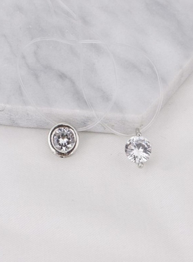 Fashion Elegant Dazzling Zircon Necklace Simple Pendant Neck