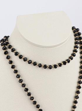 项链毛衣链长版女百搭配饰时尚水晶挂件秋冬吊坠简约韩版衣服新款