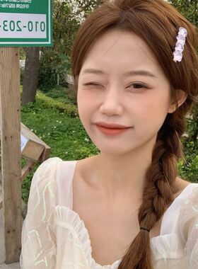 超仙渐变星星发夹可爱少女心鸭嘴夹刘海夹发卡韩版碎发边爆款发饰