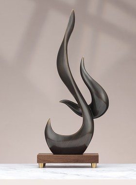 轻奢黄铜大鹏展翅摆件客厅办公室装饰桌面领导办公室招财老鹰