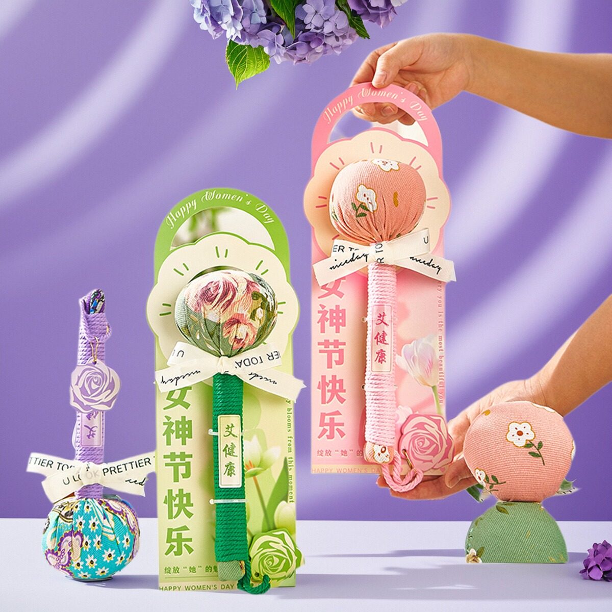 艾草锤三八妇女节礼物送女生闺蜜38女神节养生高级实用生日小礼品