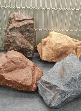 景观石头假石头仿真PU泡沫石头酒店园林室内会所泡沫石头摆件