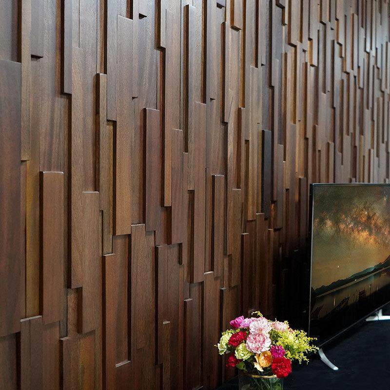 老船木黑胡桃木色竖条木线条实木马赛克电视背景墙砖招牌前台酒店,淘宝优惠券,粉丝福利购,淘宝优惠卷