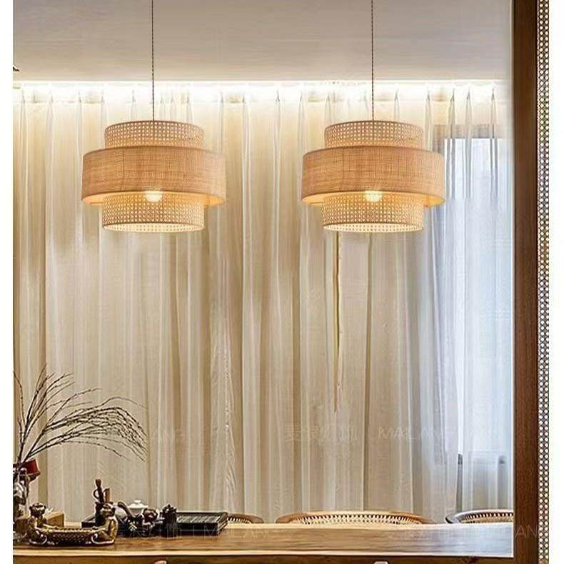 藤编复古侘寂风灯日式吧台吊灯饭店民宿火锅店灯具禅意茶室餐厅灯,淘宝优惠券,粉丝福利购,淘宝优惠卷