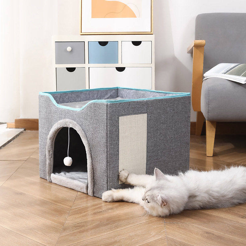 猫咪四季通用猫产房宠物沙发折叠式宠物凳狗窝小猫猫窝玩具猫抓板,淘宝优惠券,粉丝福利购,淘宝优惠卷