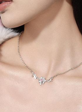 OKDK原创小众设计感花朵锁骨链