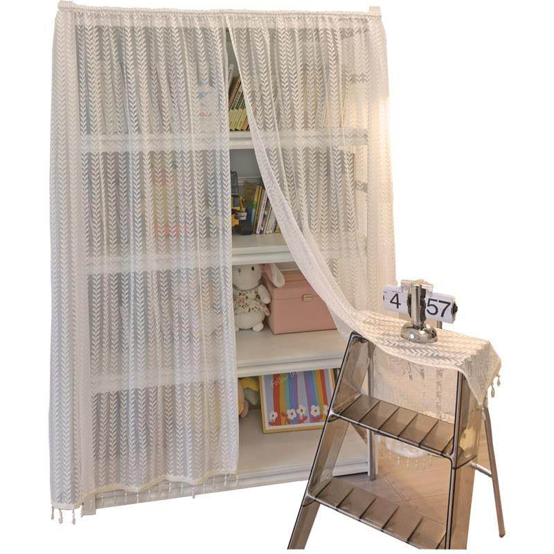 褶皱魔术贴防尘帘衣柜遮挡帘书柜书架鞋柜帘子橱柜柜子简约门帘,淘宝优惠券,粉丝福利购,淘宝优惠卷