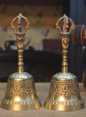 三清铃传统手摇铜铃铛法事声响清金刚铃杵清脆道士风水铃道家法器