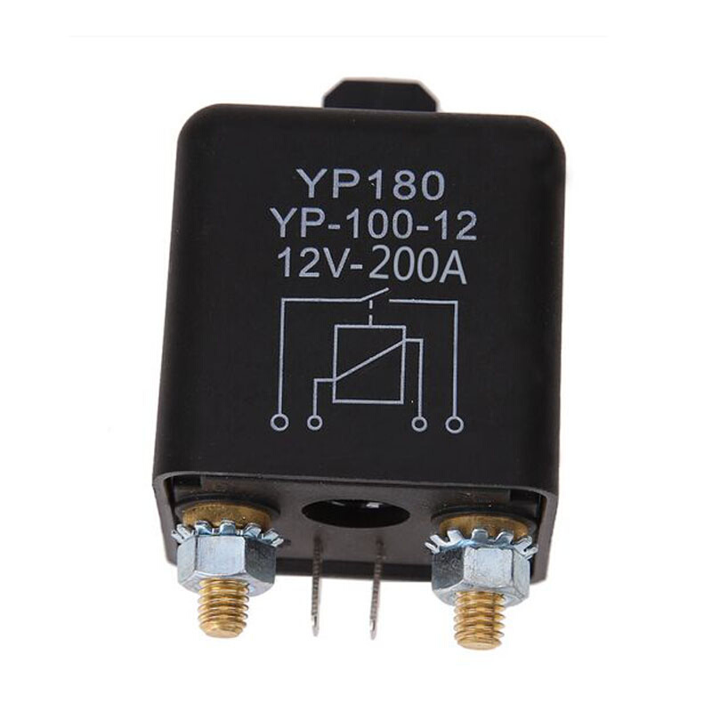 200A大电流汽车继电器12V24v电源开关启动继电器4脚5脚500a长时间