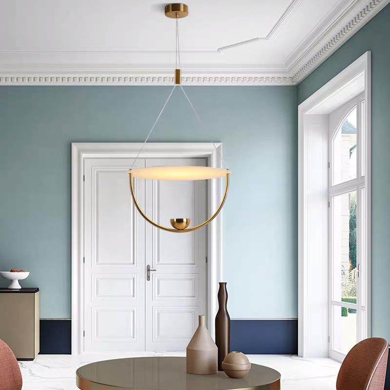 设计欧网红吊灯北艺术餐厅师环简约卧室创意形个性样板房装饰灯具,淘宝优惠券,粉丝福利购,淘宝优惠卷