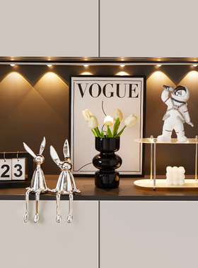 入户玄关装饰摆件轻奢档家居饰品进门客厅新房子钥匙收纳装饰品