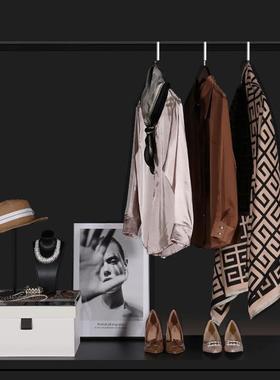 轻奢样板房装饰摆件衣柜饰品套装展厅陈列服装道具组合衣帽间软装