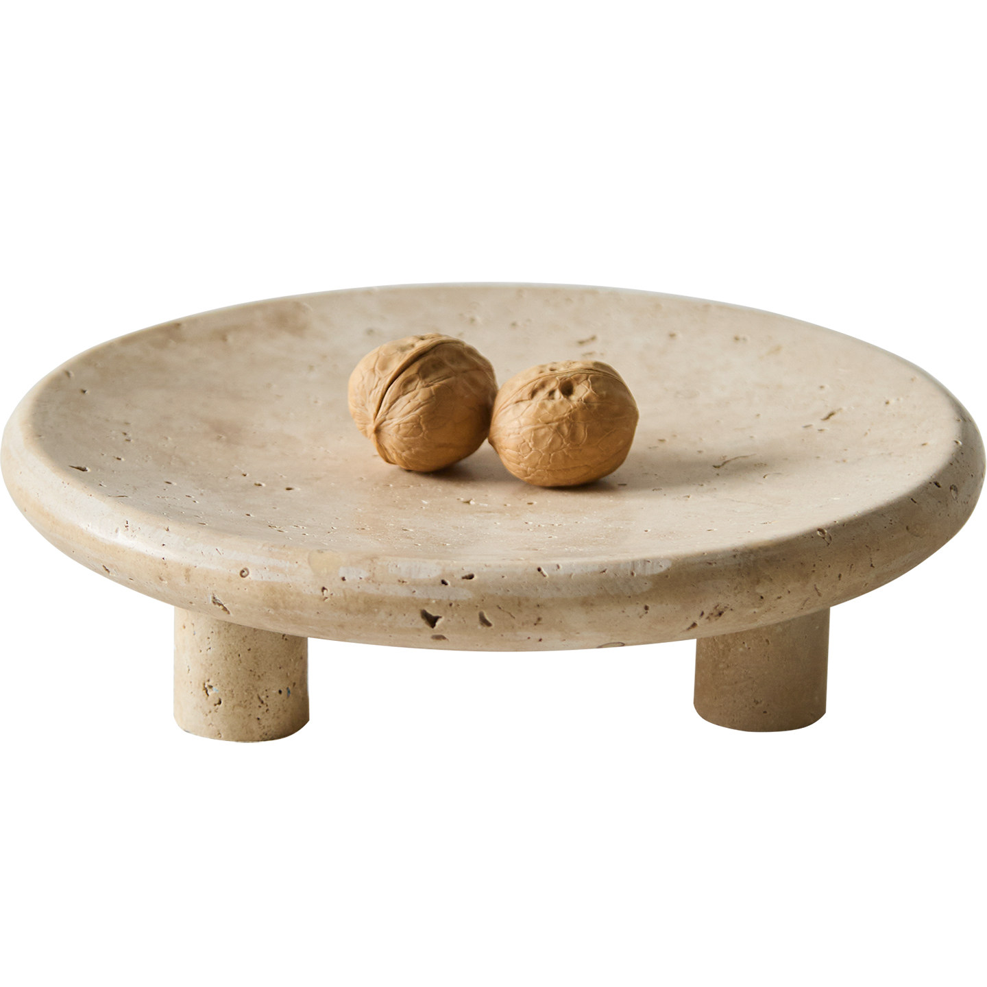 如是/侘寂风复古创意洞石果盘摆件民宿奶油风装饰品坚果托盘果盘,淘宝优惠券,粉丝福利购,淘宝优惠卷