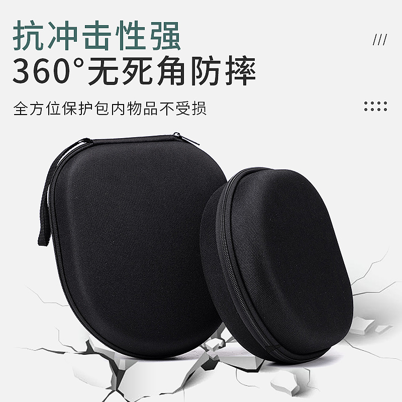 适用于兴戈 SIMGOT 空屿EH500耳机收纳盒头戴式蓝牙耳机保护套旅游便携耳机收纳包EVA抗压收纳保护盒防震防摔 - 图1