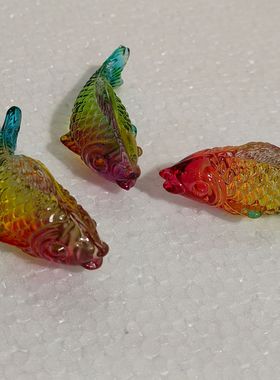 厂家直销水晶年年有鱼金鱼办公室家居风水礼品水晶工艺品锦鲤