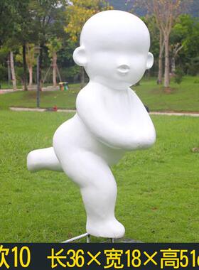 户外园林景观抽象玩耍小孩玻璃钢雕塑房地产小区阅读看书人物摆件